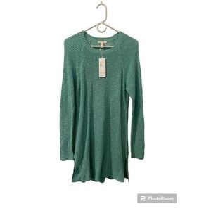Eileen Fisher Organic Linen Cotton Tunic Blouse Slub Tunic M Sghwt